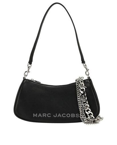 Marc Jacobs Star Charm Shoulder Bag, &pound;190, Handbags, Black, Leather, Front view